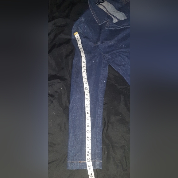 Size XL Medium/Dark Denim wash 2 button jean blazer/jacket with 3 front pockets - Picture 11 of 11